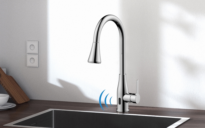 FK8337  Single Handle Pull-down Kitchen Faucet