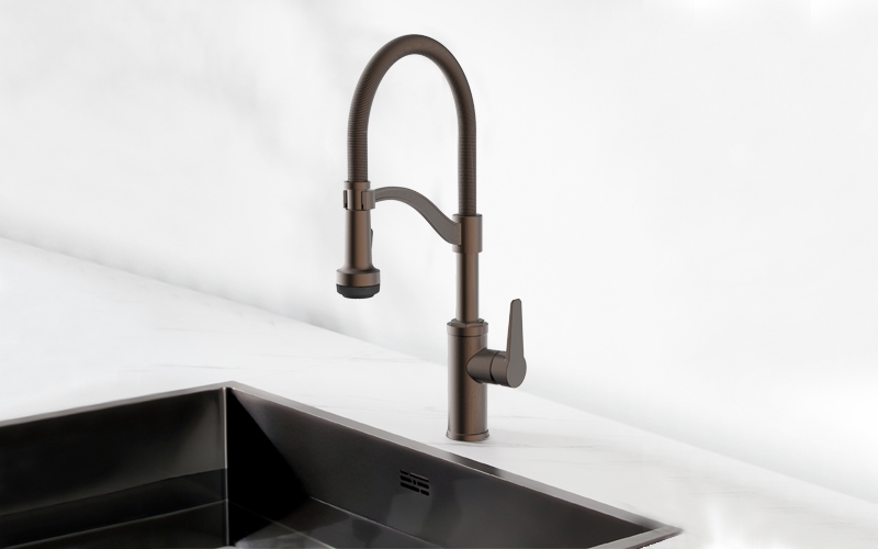 FK8335-A0 Single Handle Pull-down Kitchen Faucet